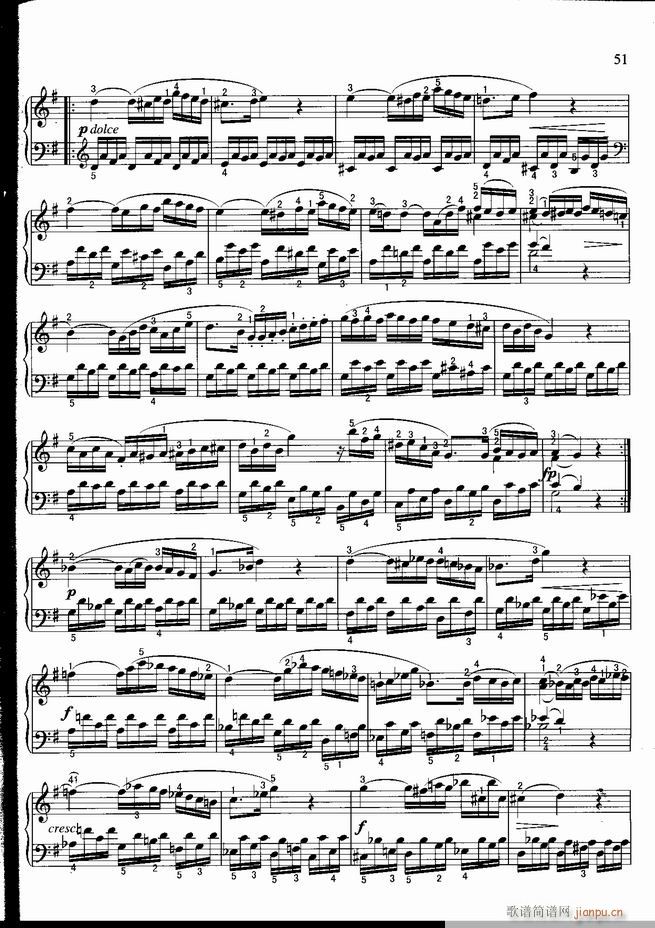 钢琴 不可不弹的世界钢琴名曲100首 五(钢琴谱)52