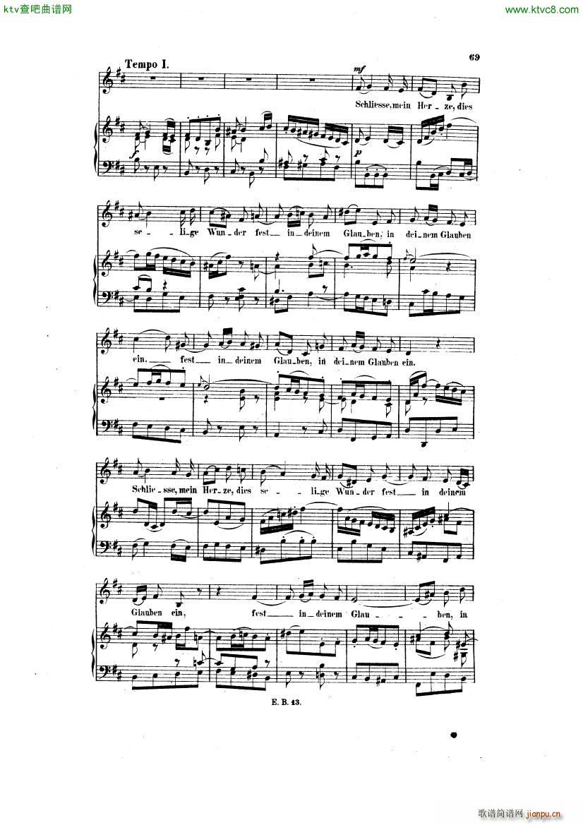 Bach JS BWV 248 Christmas Oratorio No 30 35(钢琴谱)6