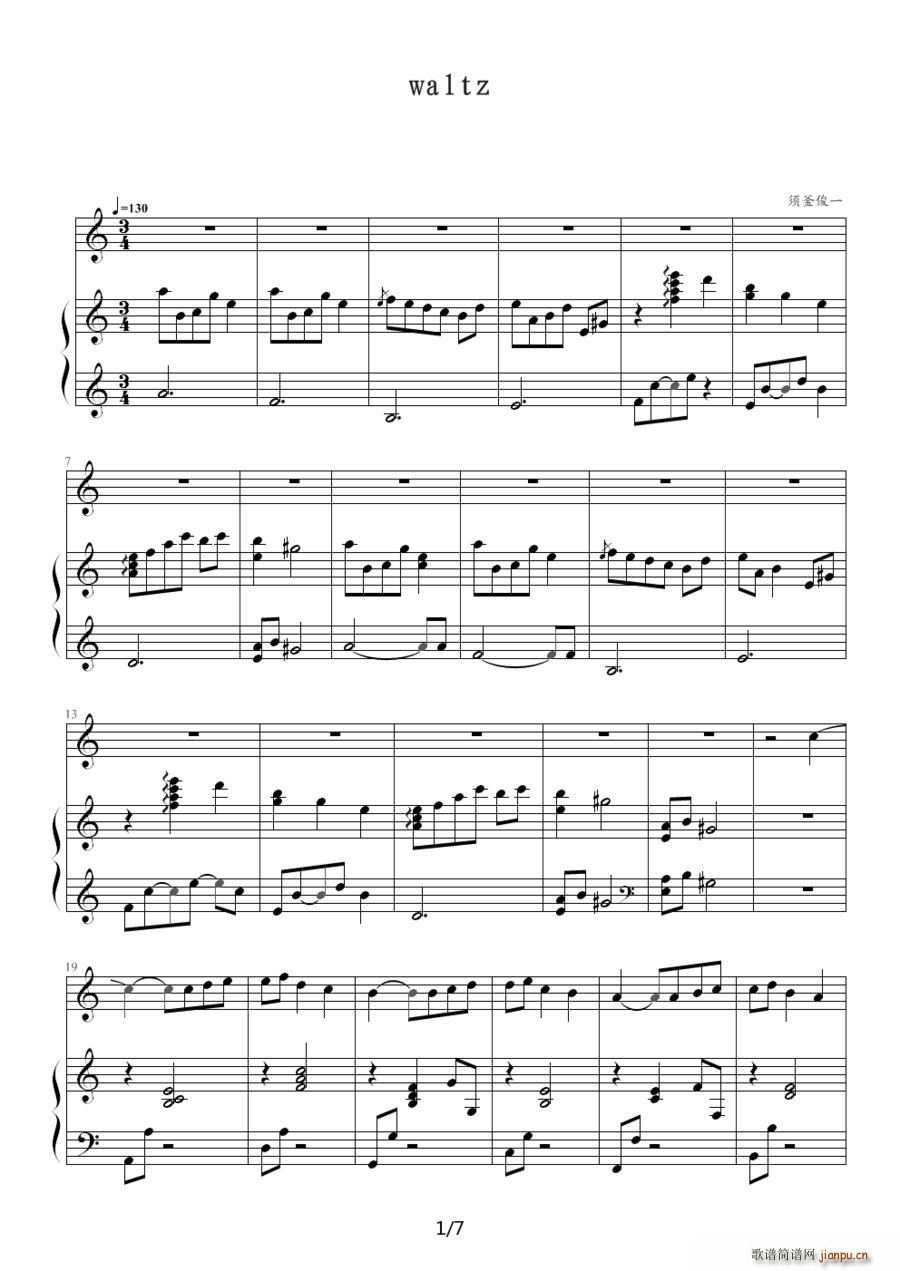 waltz(五字歌谱)1