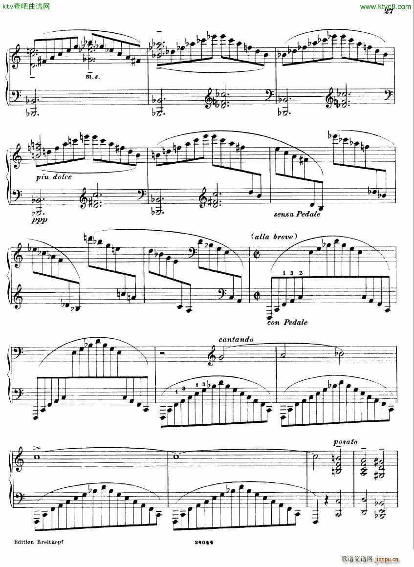 Busoni 1 Elegy No 3(钢琴谱)8