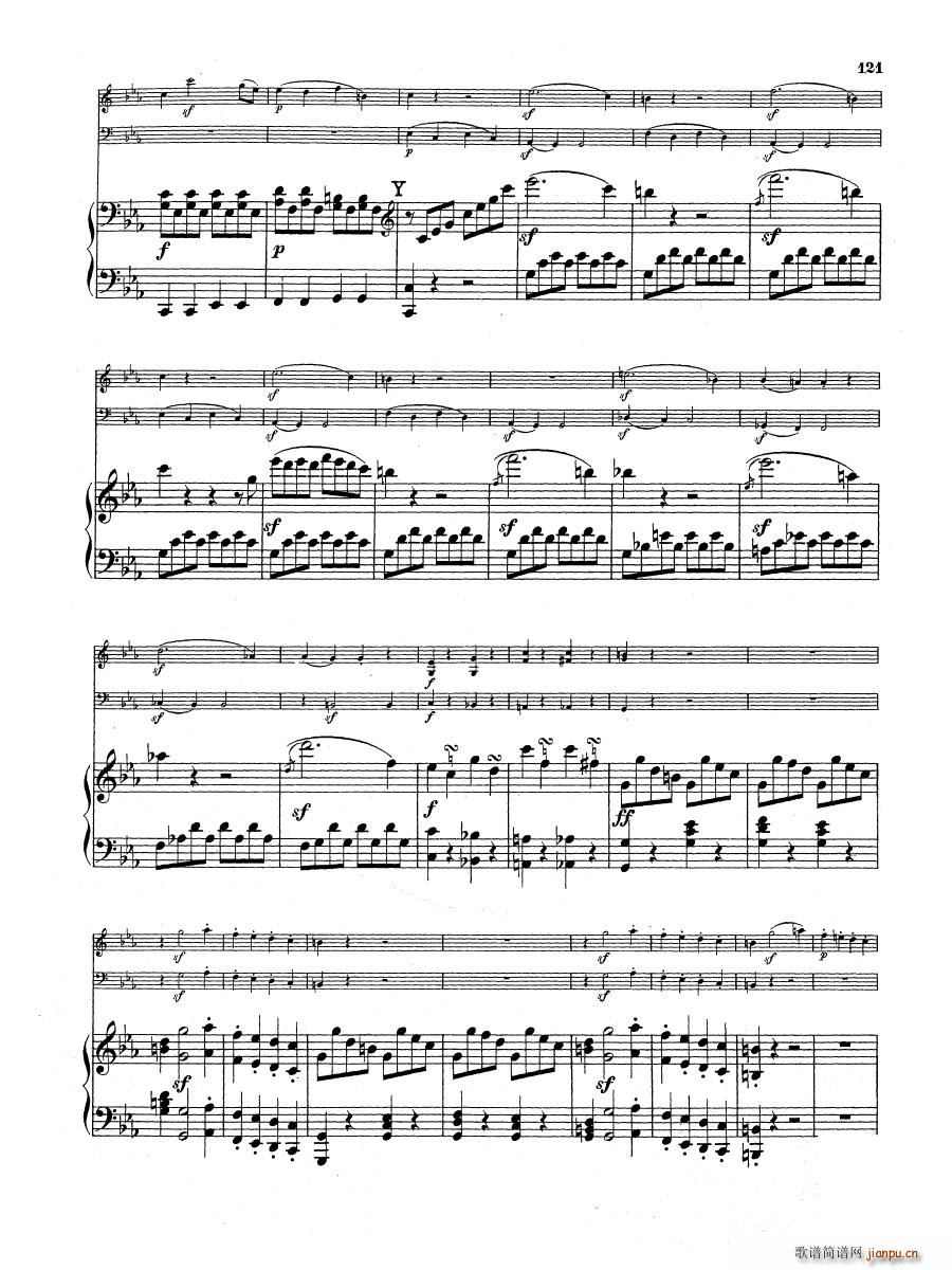 Beethoven op 1 no 3 Piano Trio(钢琴谱)33