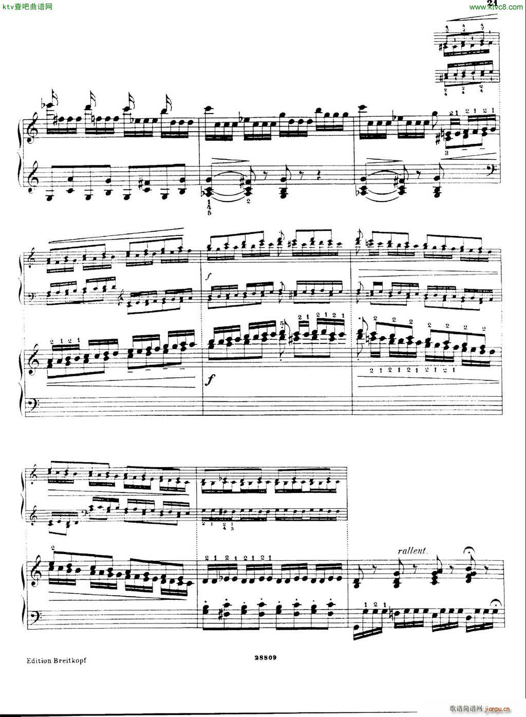 Busoni Etudes 5(钢琴谱)21