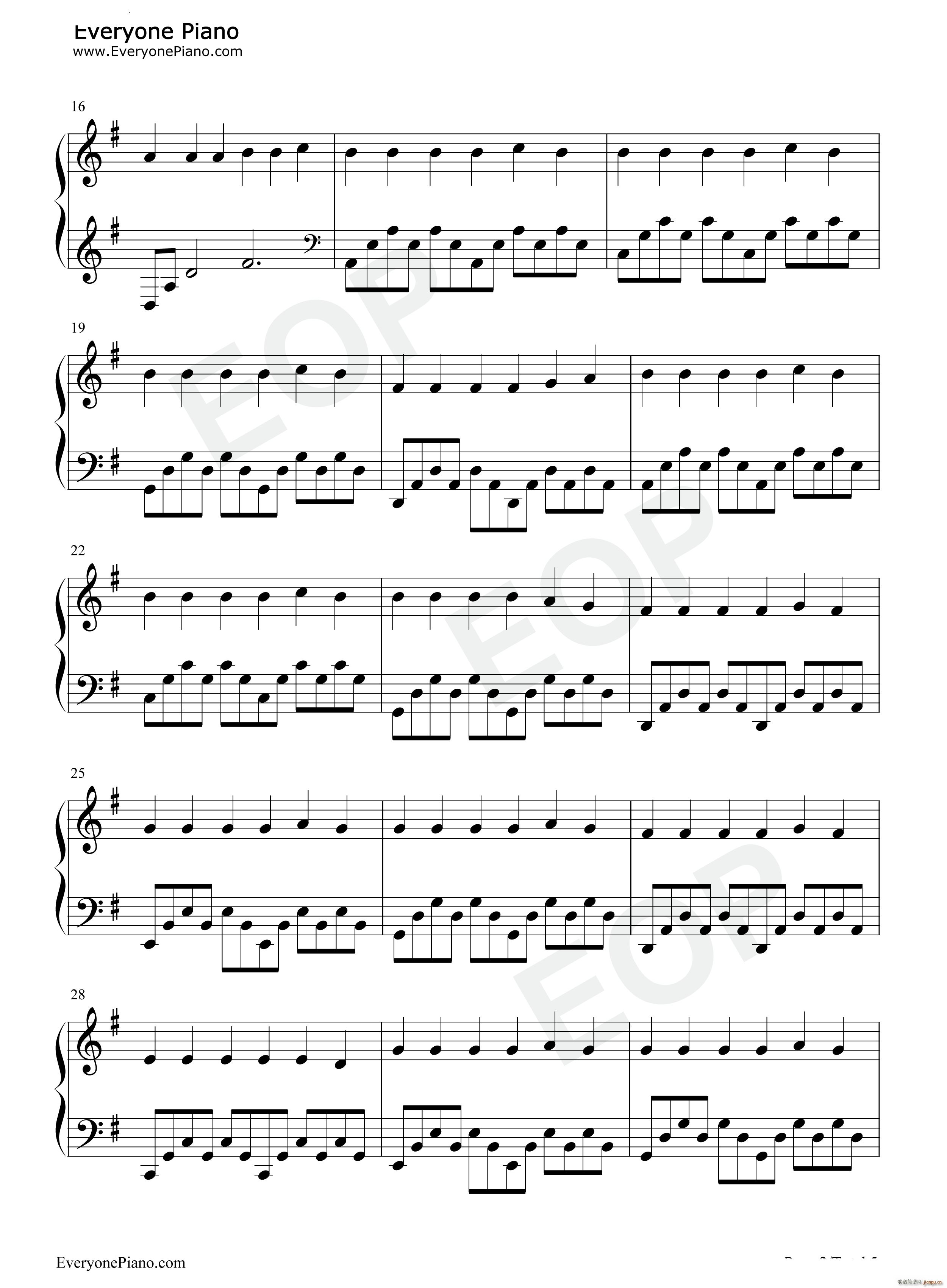 Touch空中浩劫必备神曲(钢琴谱)3