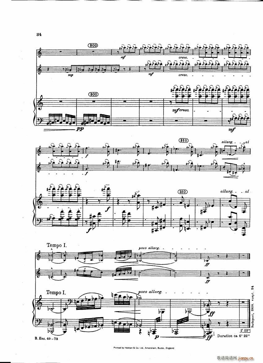 Bartok SZ 111 Contrasts pianoscore(钢琴谱)35