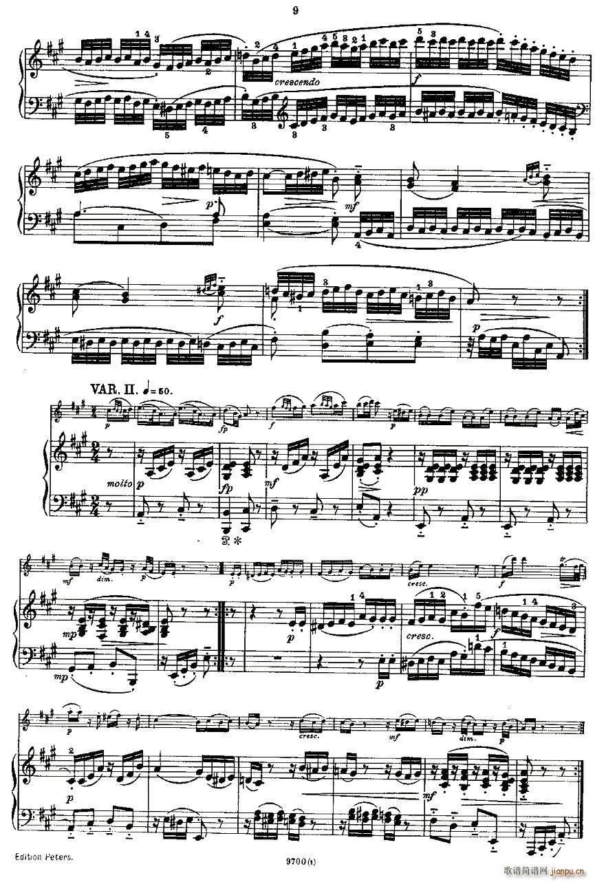 Mozart Violin Sonata No 1 KV 305 第一小提琴奏鸣曲(小提琴谱)9