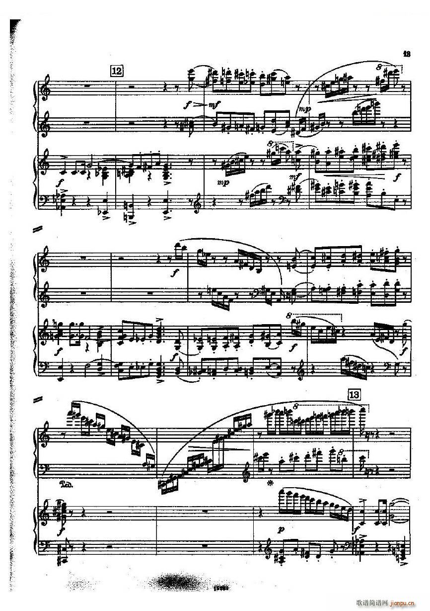 Dohnanyi Variations Nursery Rhyme Op25 一(钢琴谱)13