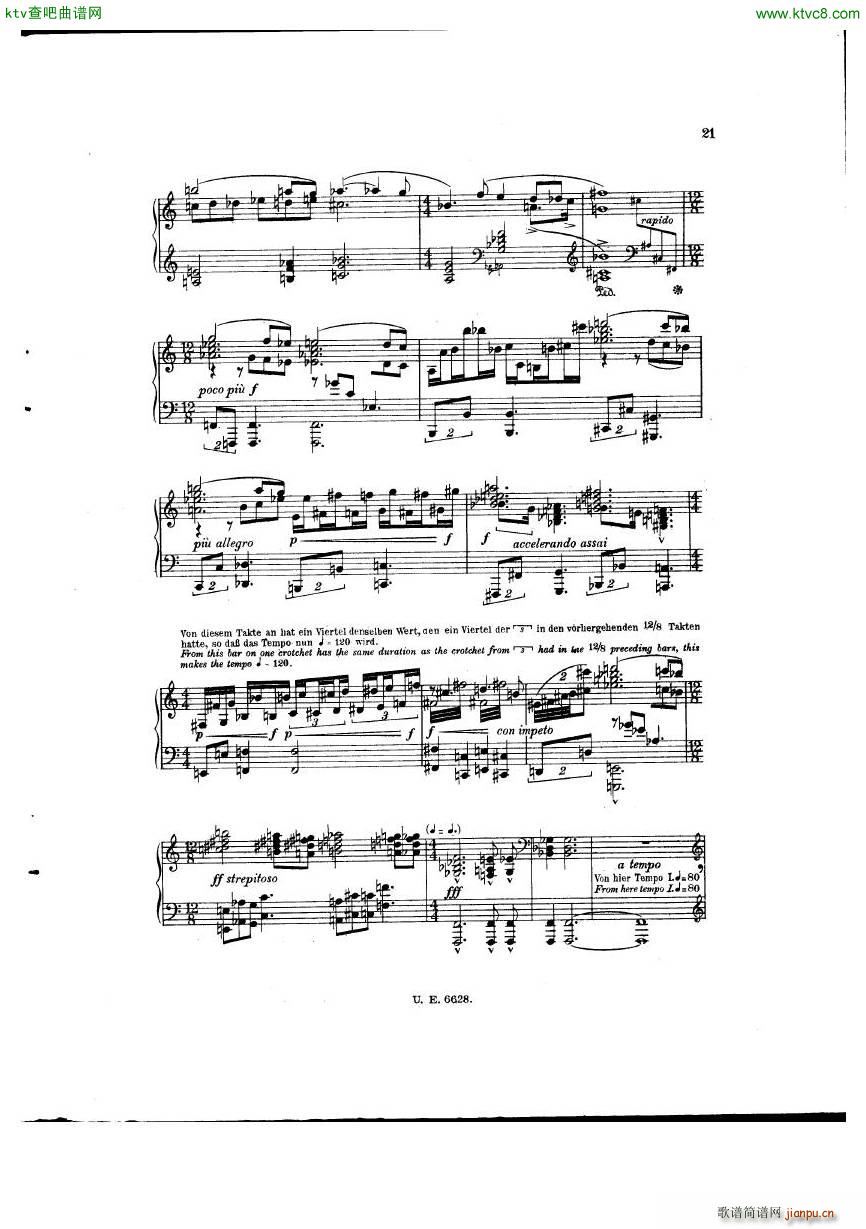 van Dieren 6 skizzen(钢琴谱)5