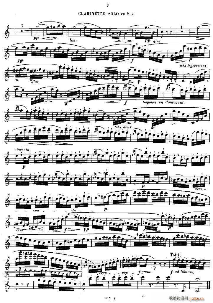 Klose Souvenir a Romero(单簧管谱)6