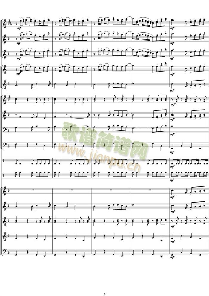 多来咪进行曲(总谱)6