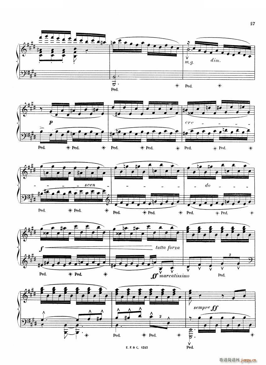 Chaminade 6 Etudes Op35 一 6 Etudes Op35 一(十字及以上)27