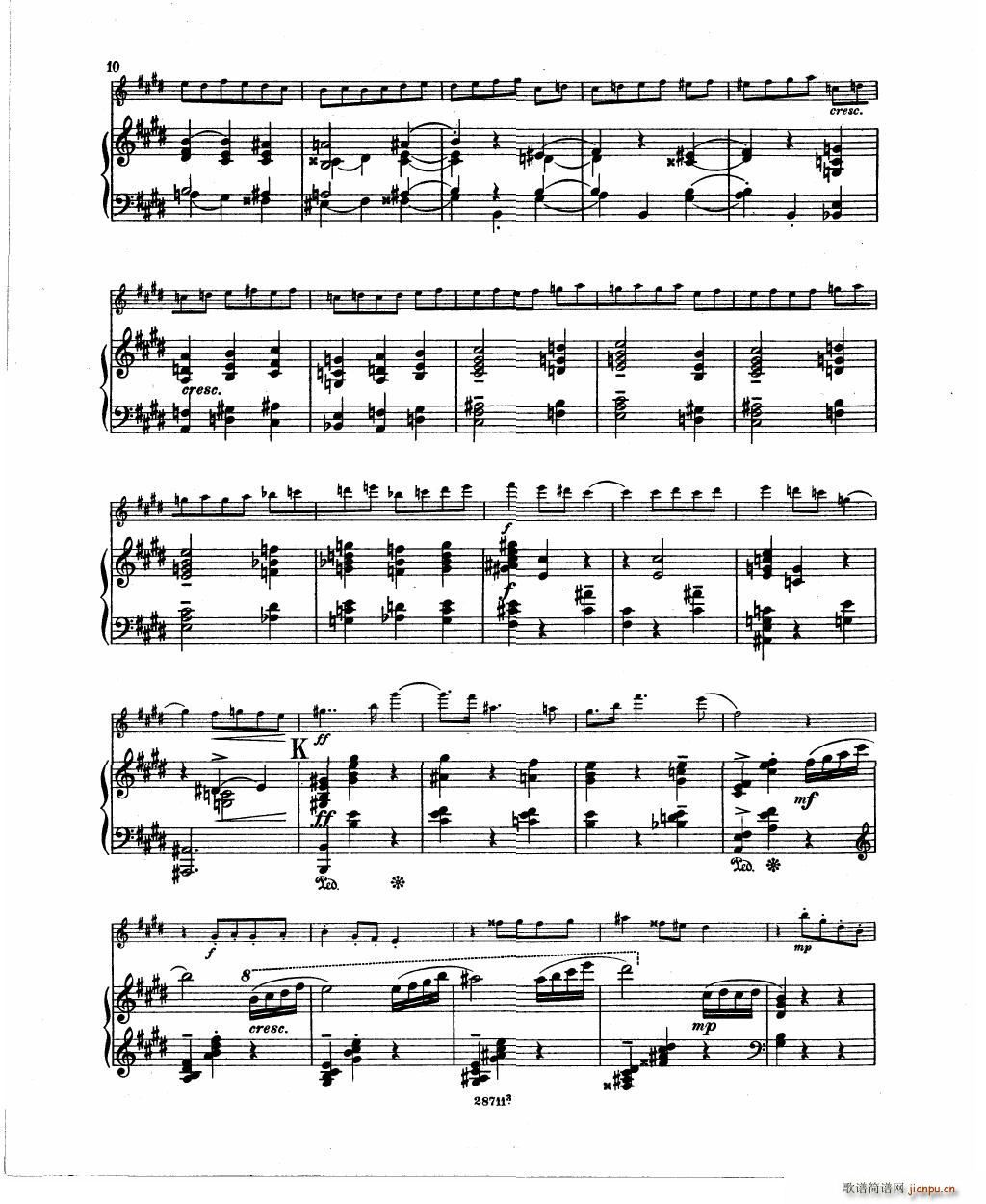 Bowen Humoresque for violin and piano(钢琴谱)12