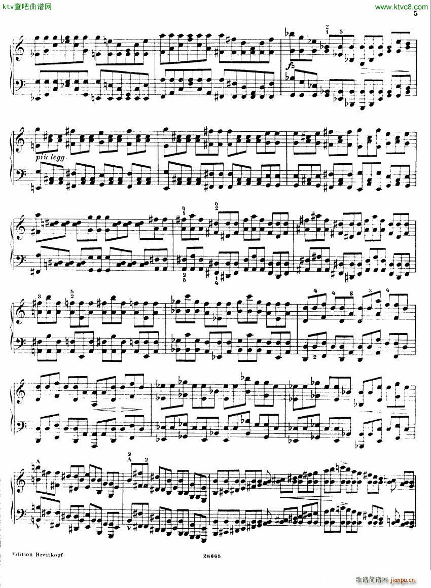 Busoni Etudes 1(钢琴谱)5