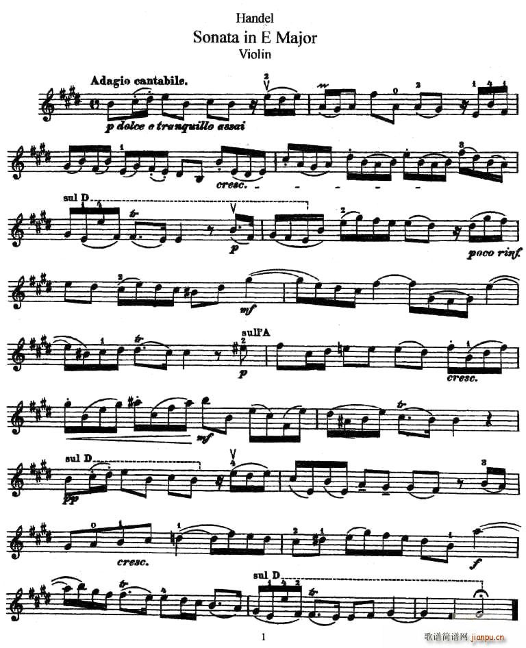 Sonata in E Major(十字及以上)1