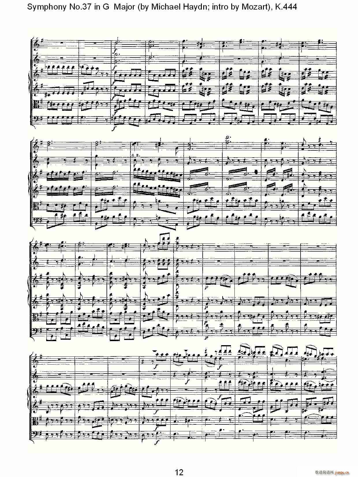 Symphony No.37 in G Major(十字及以上)11