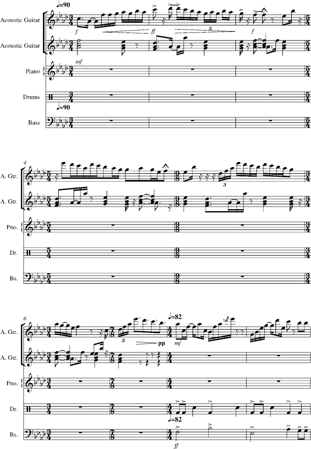不得不爱(钢琴谱)1