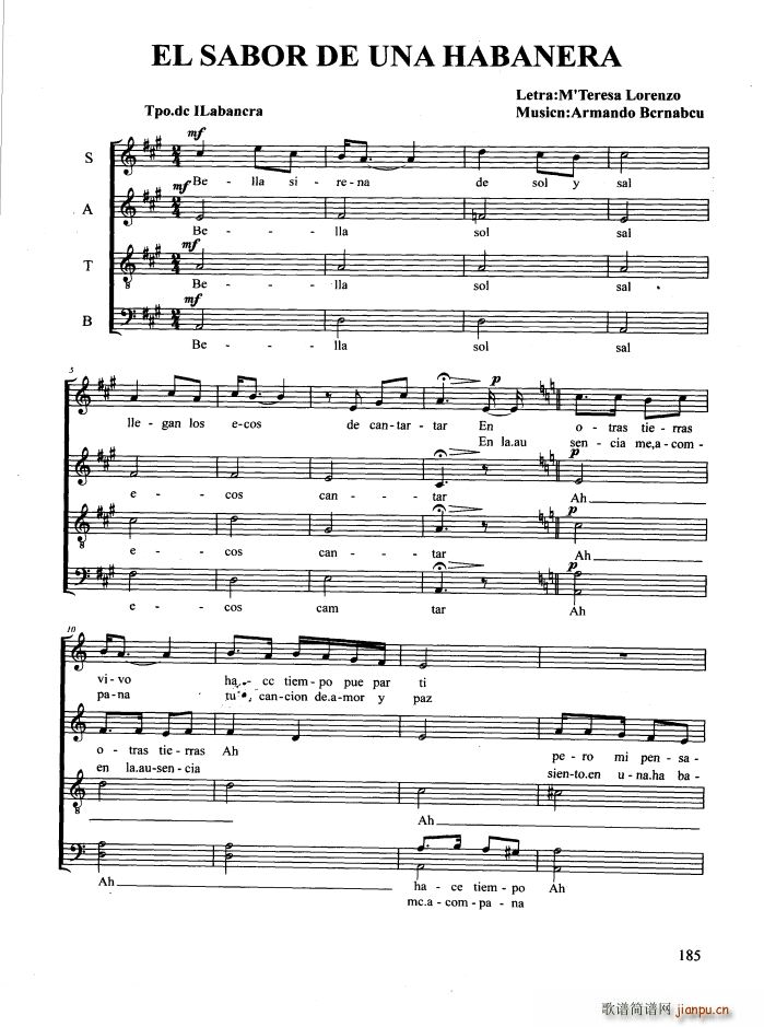 EL SABOR DE UNA HABANERA(十字及以上)1