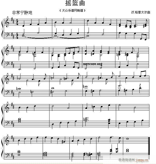 古典钢琴小曲(钢琴谱)1