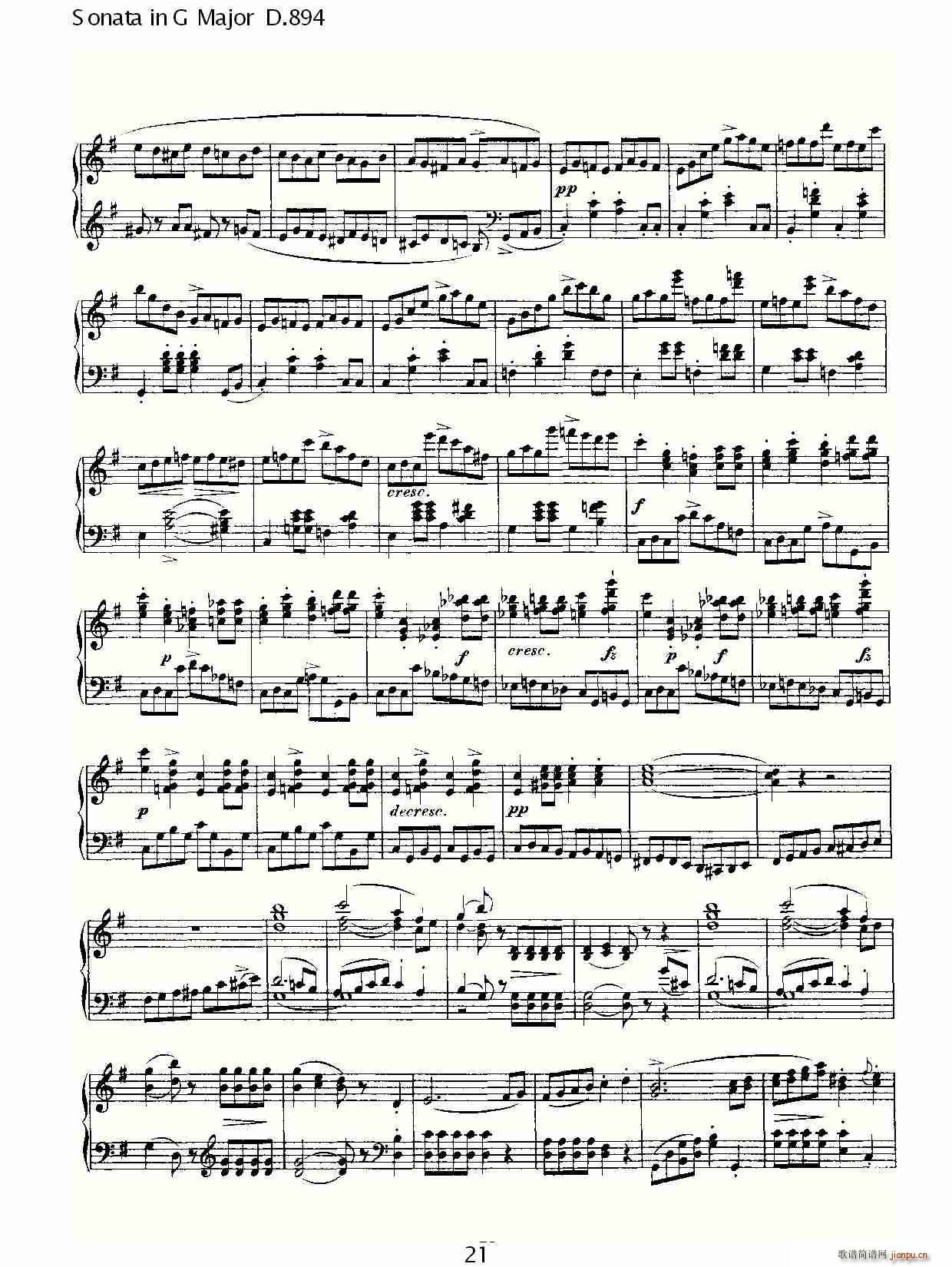 Sonata in G Major D.894(十字及以上)21