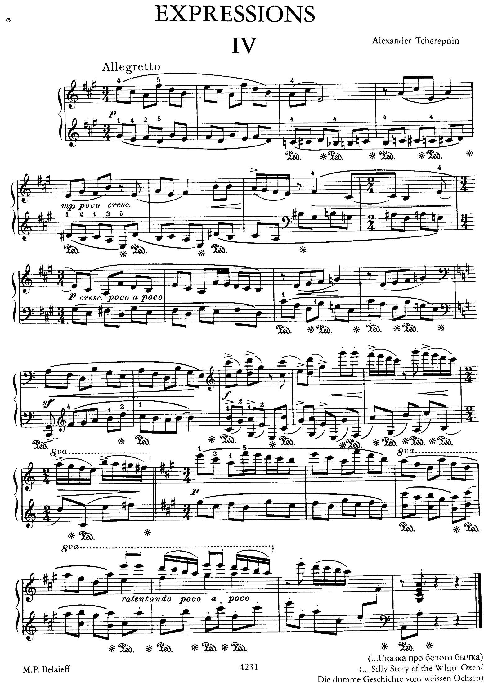 Expressions 表现力 4(钢琴谱)1