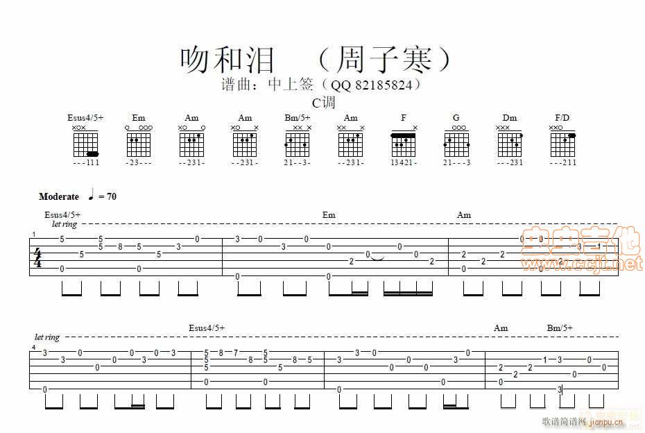 单吉他仿真(吉他谱)1