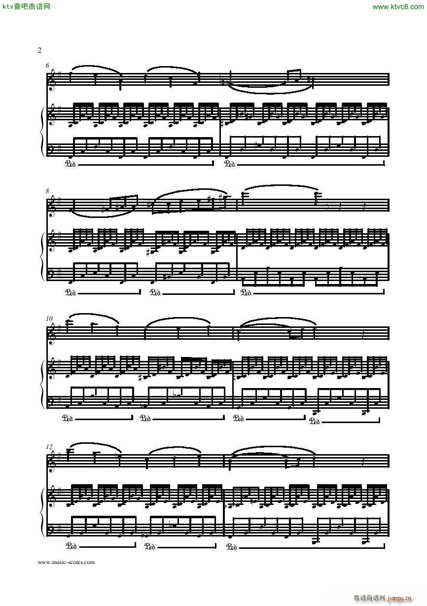 Le Cygne De Saint Saens flute and piano(钢琴谱)3