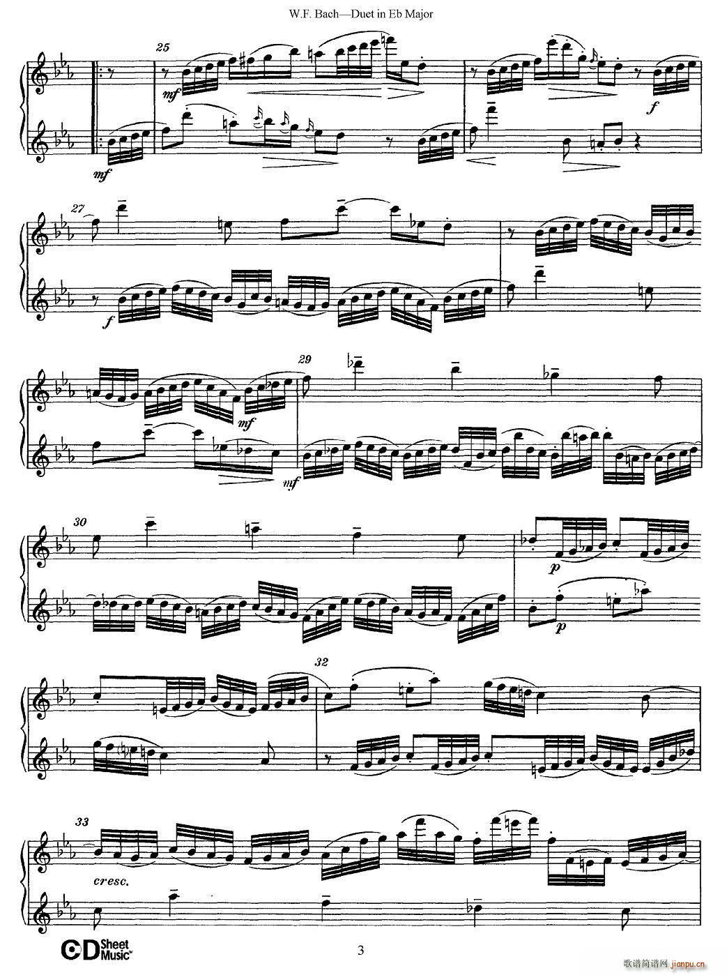 Eb大调二重奏(笛箫谱)3