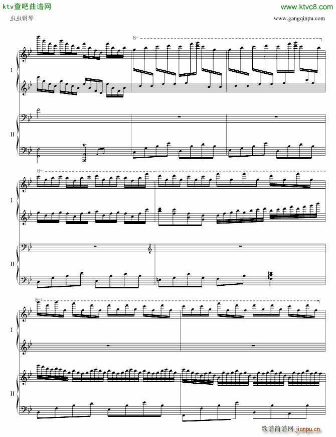 改编的 红灯笼(钢琴谱)3