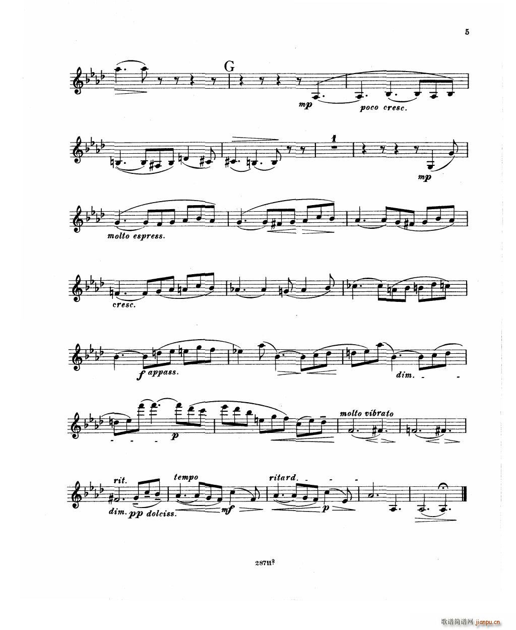 Bowen Barcarolle for violin and piano(钢琴谱)21