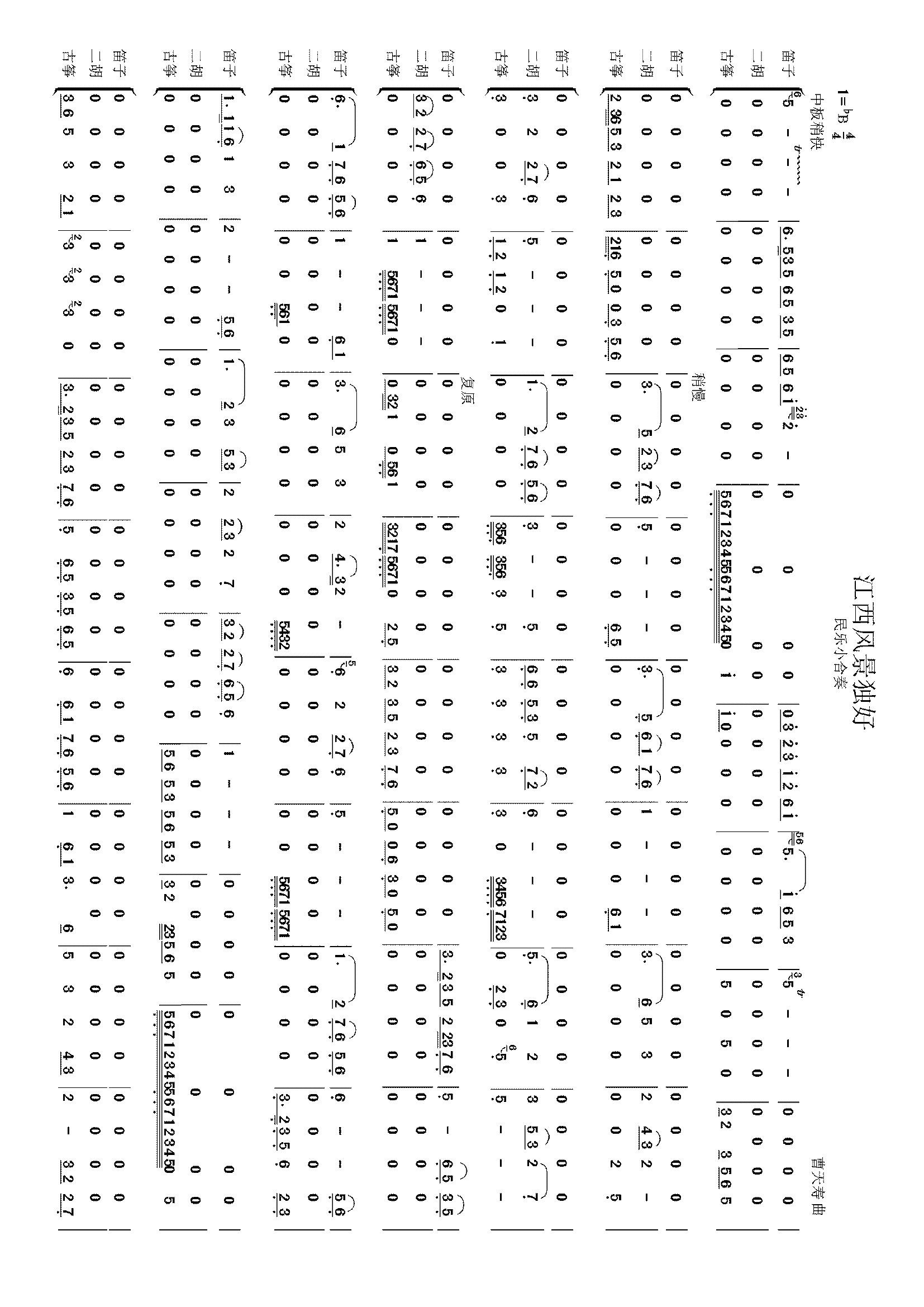 江西风景独好（民乐小合奏）(总谱)3