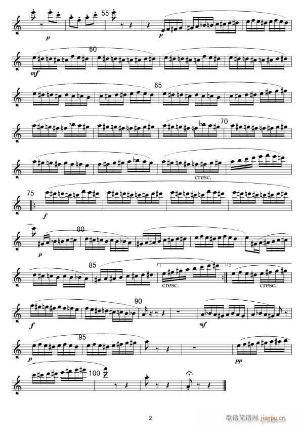 野蜂飞舞 长笛 2(笛箫谱)1