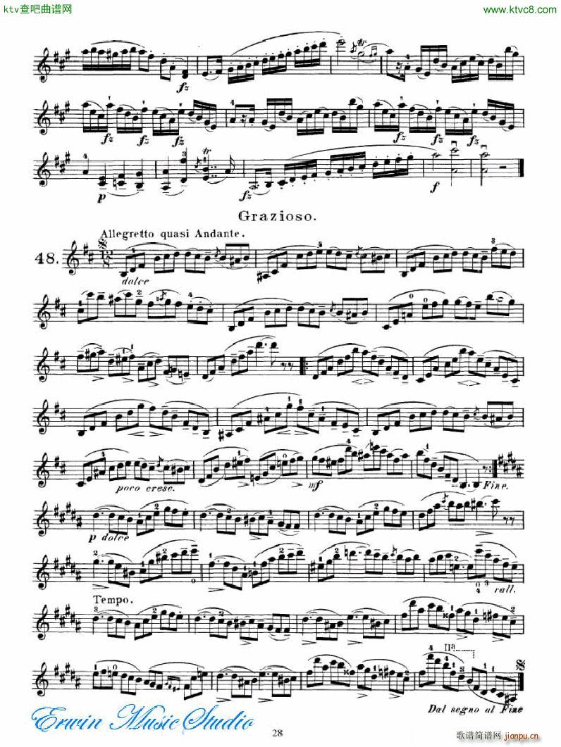 马扎斯 75首渐进式旋律练习 图书2 27首Brilliante 练习2(十字及以上)12