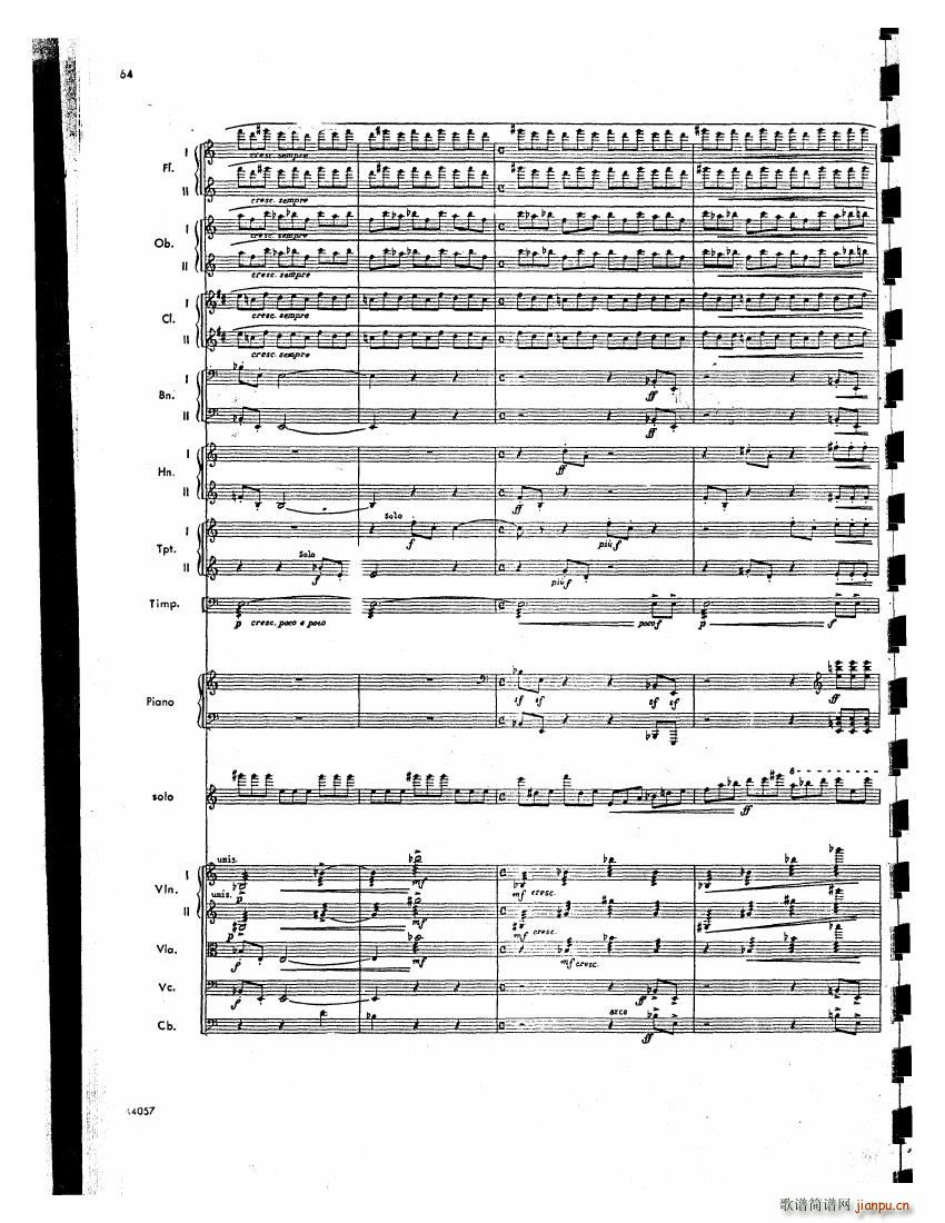 Barber op 14 Violin Concerto Score 二(钢琴谱)23