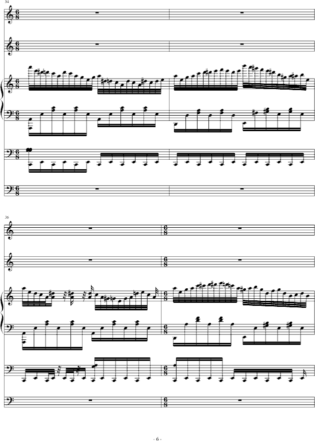 爱丽丝狂想曲(钢琴谱)6