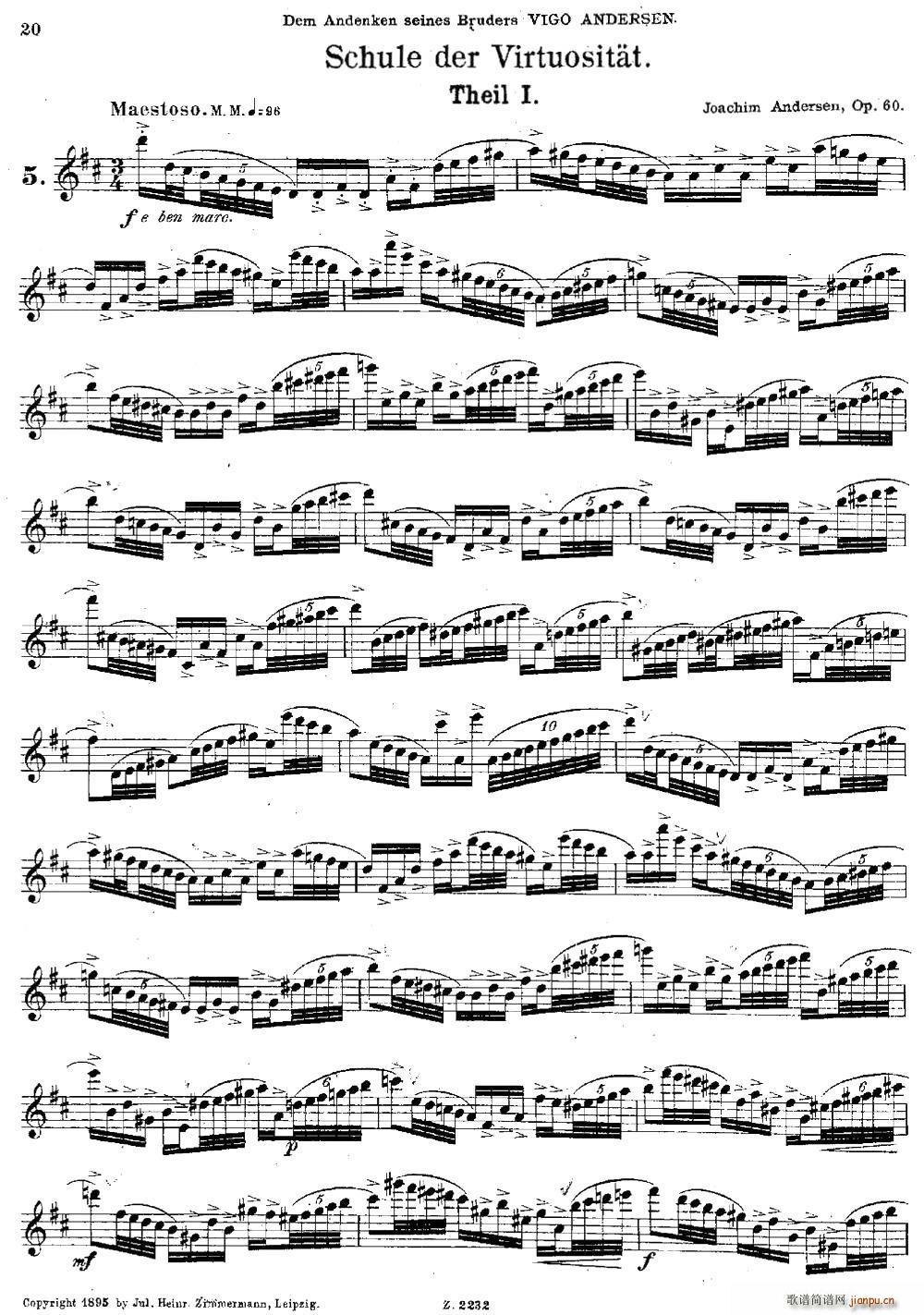 Schule der Virtuosit?t Op 60 5(笛箫谱)1