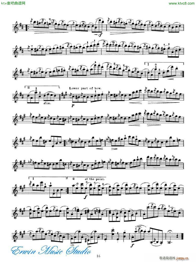 马扎斯 75首渐进式旋律练习 图书2 27首Brilliante 练习1(十字及以上)16