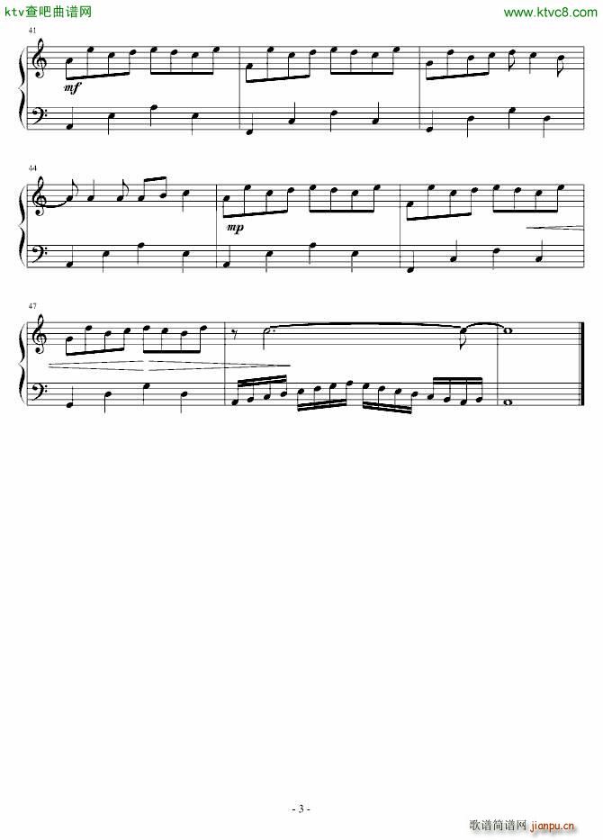 哈农随想曲(钢琴谱)3