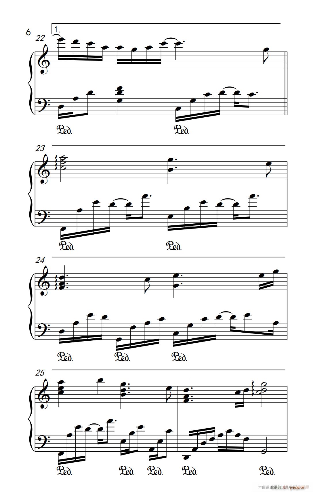 认真的雪 弹吧音教 制谱版(钢琴谱)7