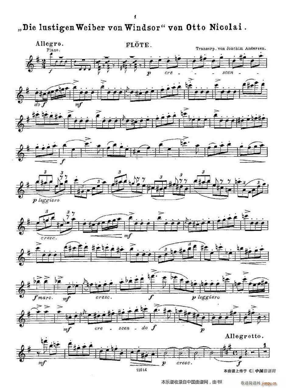 Opern Transcriptionen Op 45 4(笛箫谱)1