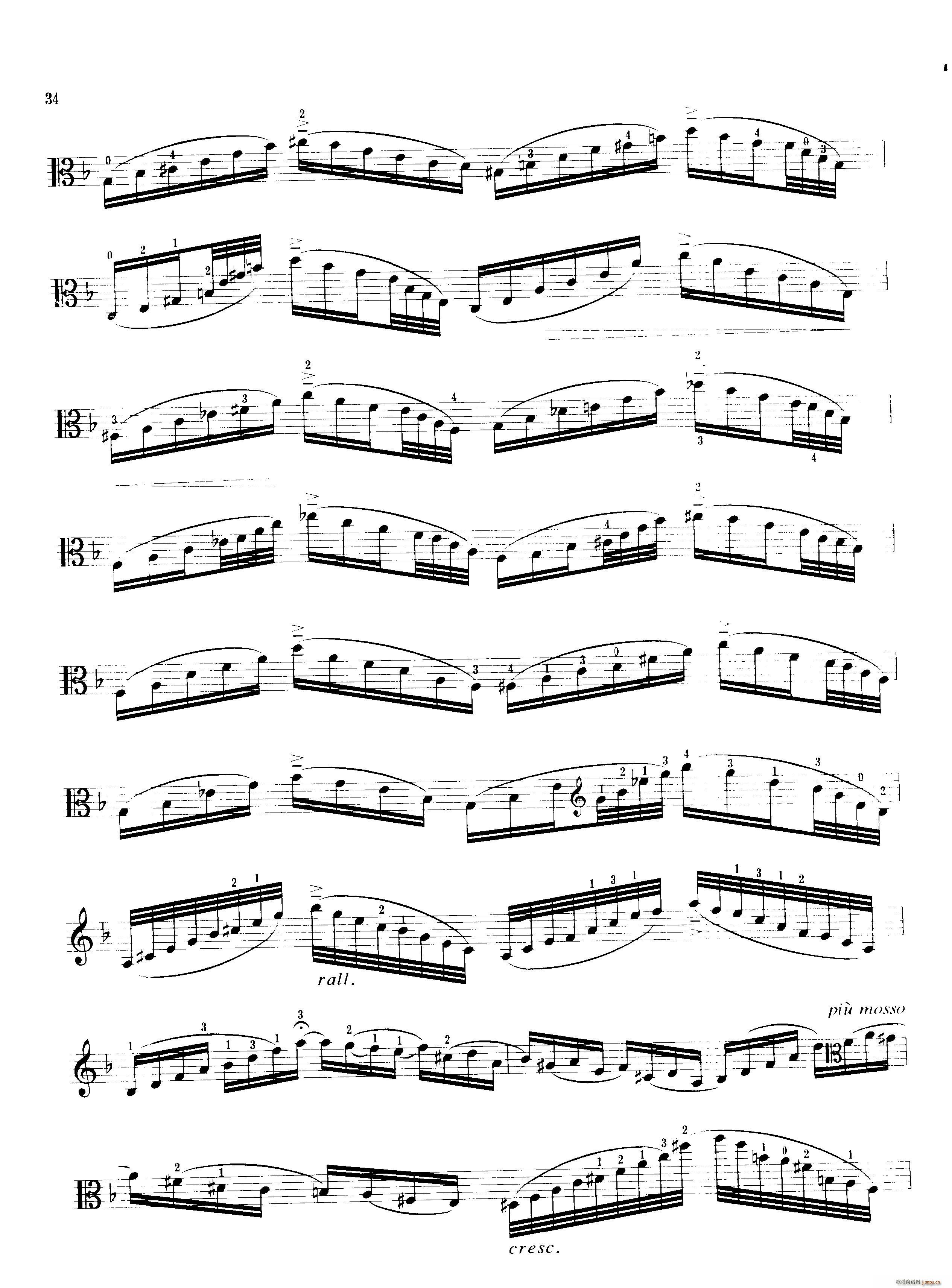 变音体系幻想曲 提琴谱(十字及以上)5