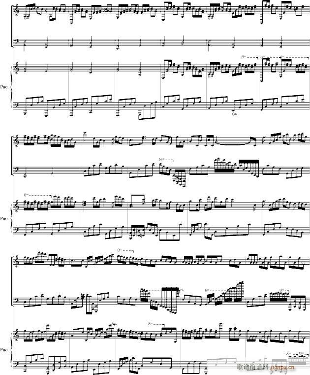 Double Canon in C(钢琴谱)3