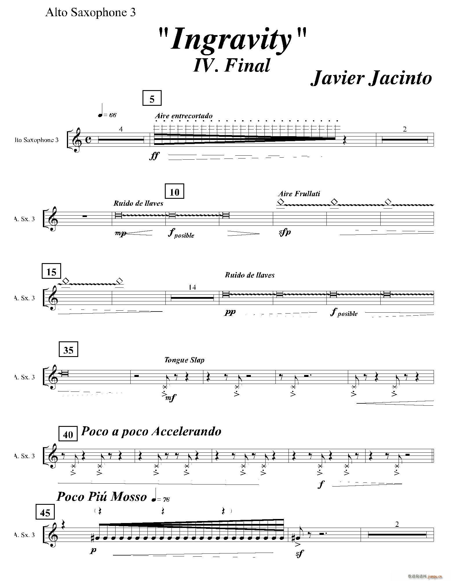 Ingravity 第四乐章 第三中音萨克斯(十字及以上)1
