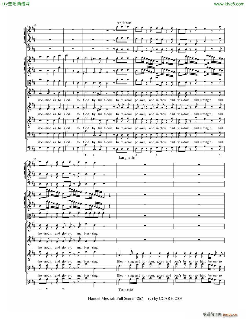 G F Handel Messiah Open Score 七(钢琴谱)26