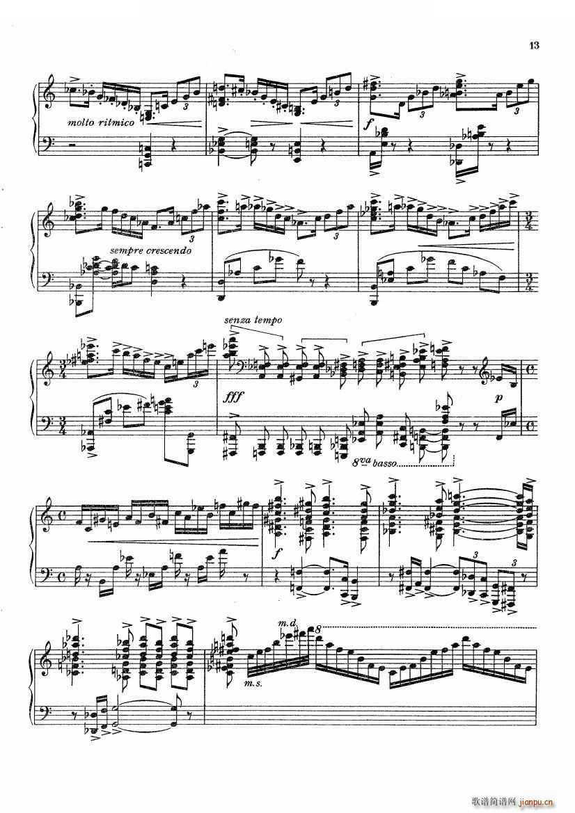 Bax Sonata No 3 Sonata No 3(十字及以上)12