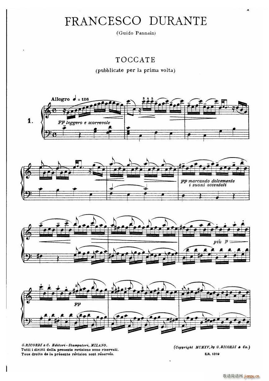 Durante Toccate Toccate(十字及以上)1