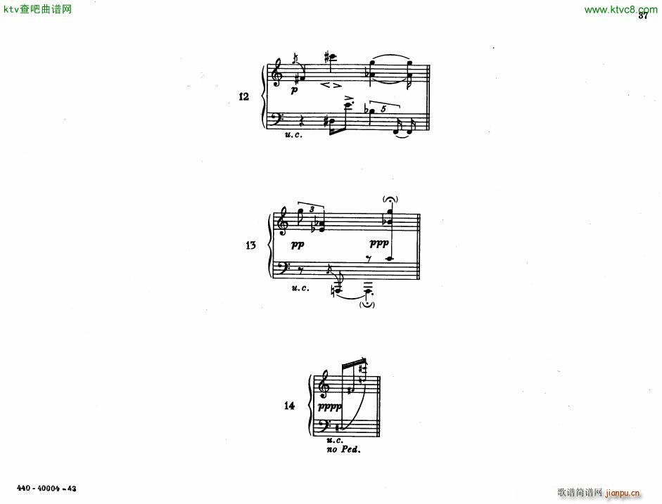 Bolcom 12 etudes for piano(钢琴谱)37