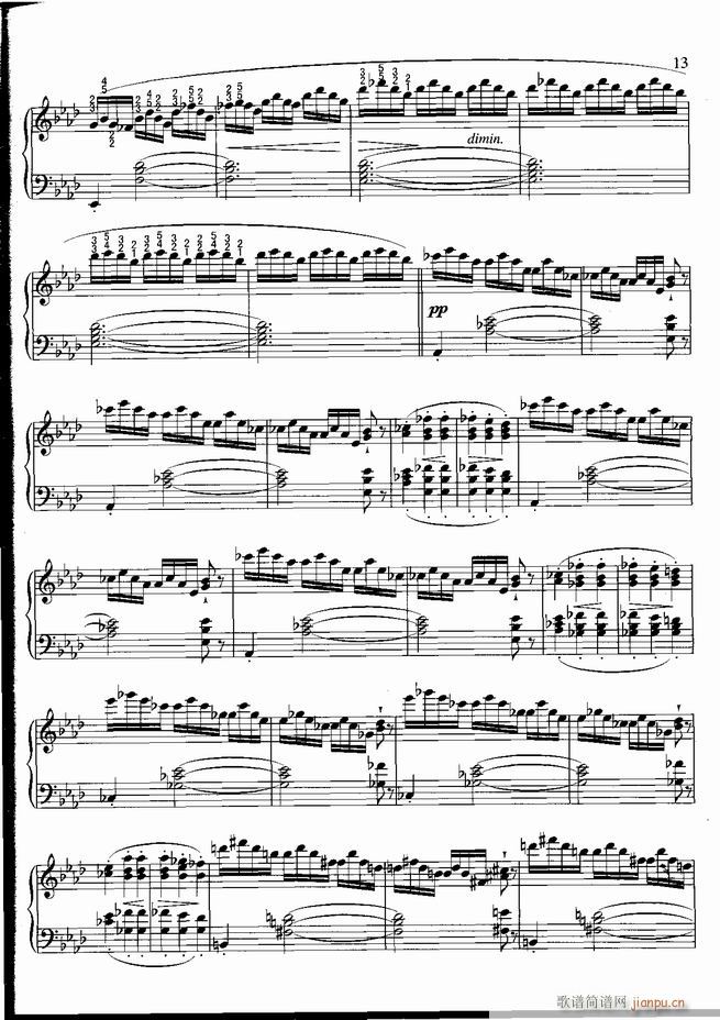 钢琴 不可不弹的世界钢琴名曲100首 五(钢琴谱)14