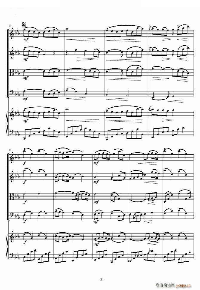 adagio in c minor 柔版(钢琴谱)3