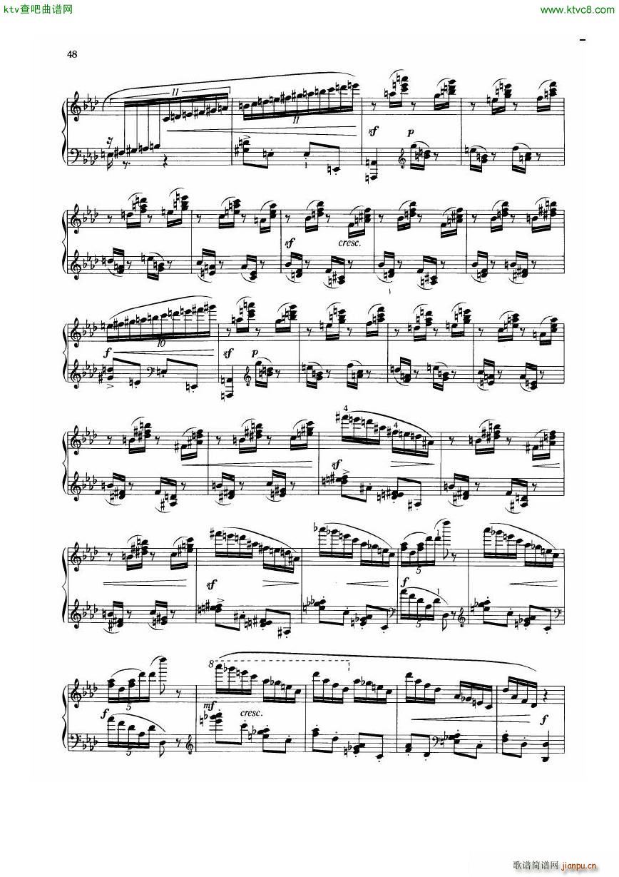 Dohnanyi Etude Op 28 6(钢琴谱)5