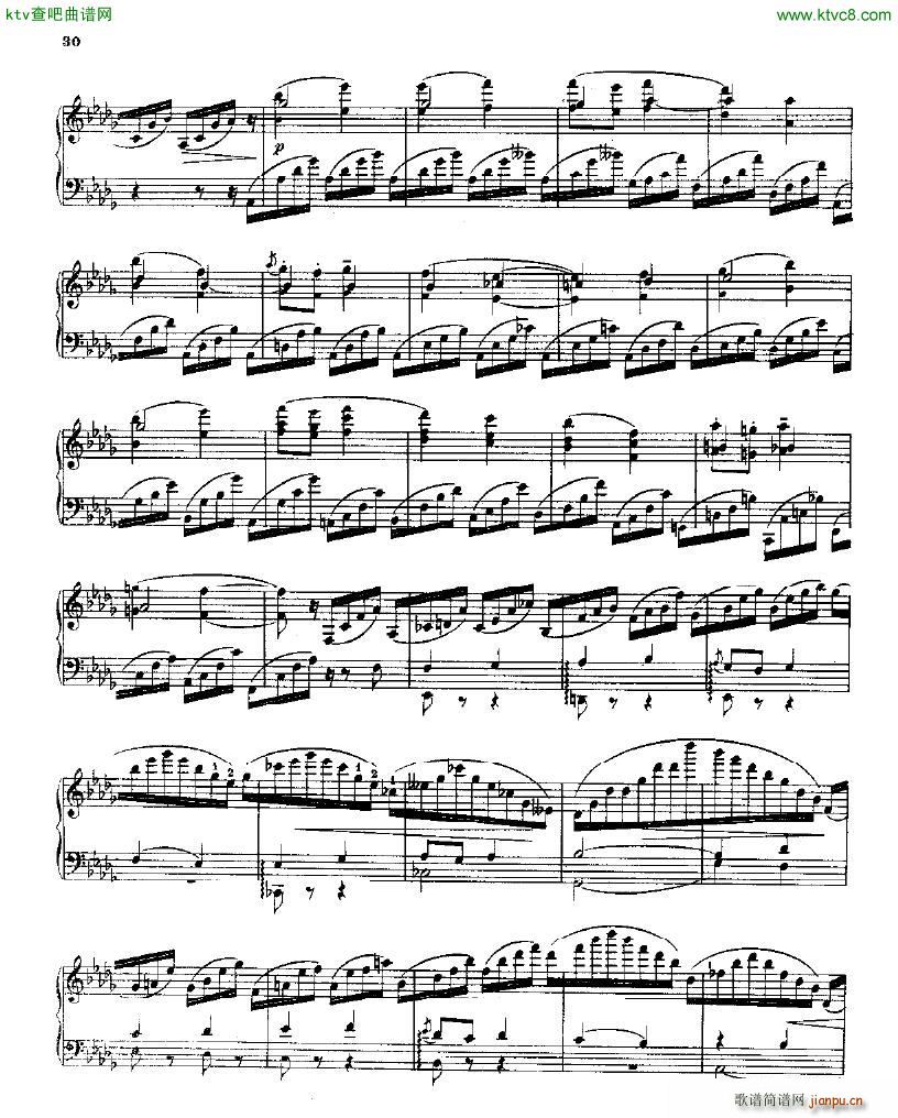 Balakirev Piano Sonata In B Flat Minor(钢琴谱)29