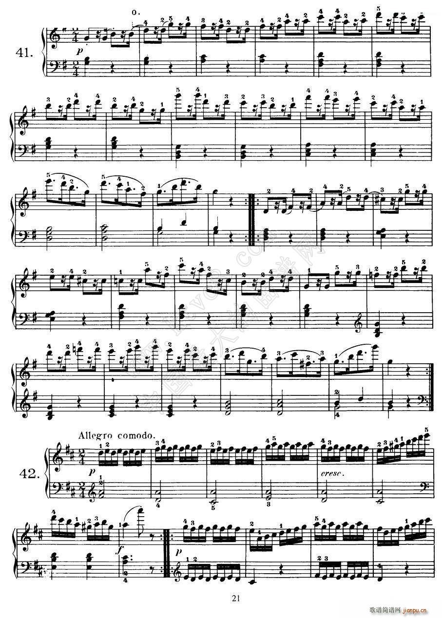 Czerny 100 Progressive Studies Op 139 37 46(钢琴谱)3